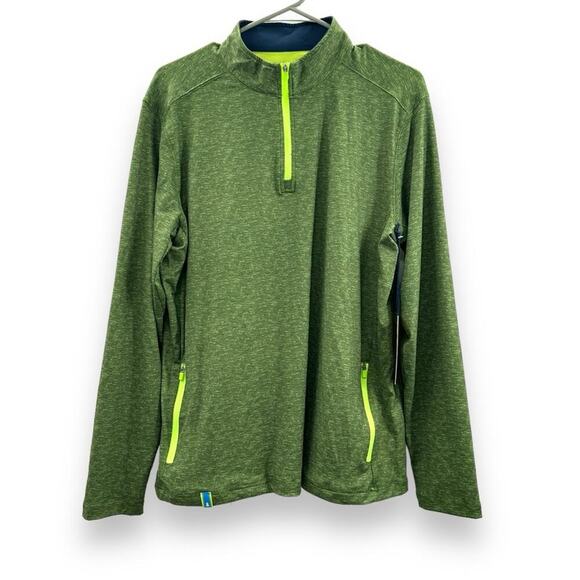 Chubbies The Arboretum Movement Green Quarter Zip‎ Long Sleeve Jacket Sz S NEW - Picture 1 of 10